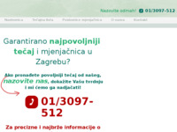 Frontpage screenshot for site: (http://www.mjenjacnica.net)