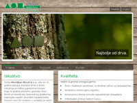 Frontpage screenshot for site: (http://www.meridijan-wood.hr)