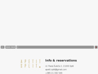 Frontpage screenshot for site: Restoran Apetit Split (http://www.apetit-split.hr/)
