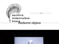 Frontpage screenshot for site: Društvo dubrovačkih pisaca (http://www.dupisci.hr)