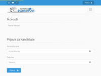 Frontpage screenshot for site: (http://www.autoskola-zarkovic.hr)