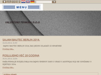 Frontpage screenshot for site: (http://www.valentino-tehnika.hr)