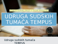 Frontpage screenshot for site: Udruga sudskih tumača Tempus (http://www.tempus-obuka.hr)