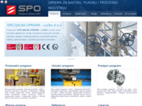 Frontpage screenshot for site: Oprema za naftnu, plinsku i procesnu industriju (http://specijalna-oprema.hr/)