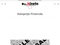 Frontpage screenshot for site: Kineta - Specijalizirani rekviziti za fitness, pilates, yogu, grupna vježbanja i individualne kondic (http://www.kinetafitness.com)