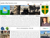 Frontpage screenshot for site: (http://www.pula-city-tours.com)