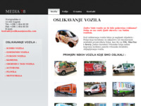 Frontpage screenshot for site: (http://www.oslikavanjevozila.com)