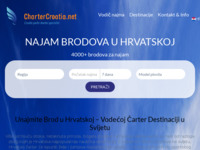 Frontpage screenshot for site: (http://www.chartercroatia.net/hr)