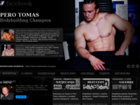 Frontpage screenshot for site: Bodybuilding prvak Pero Tomas (http://pero-tomas.com/)