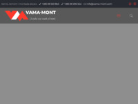 Frontpage screenshot for site: (http://www.vama-mont.com)