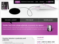 Frontpage screenshot for site: Leksikom prevoditeljske usluge (http://www.leksikom.eu)
