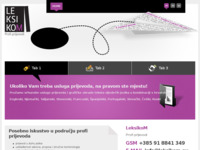 Frontpage screenshot for site: (http://www.leksikom.eu)