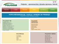 Frontpage screenshot for site: Poljodar - sjemenarstvo, dorada sjemena, hibridi (http://poljodar-tim.hr/)