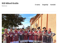 Frontpage screenshot for site: KUD Mihovil Krušlin (http://www.kud-mihovilkruslin.hr)