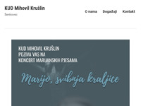 Slika naslovnice sjedišta: KUD Mihovil Krušlin (http://www.kud-mihovilkruslin.hr)