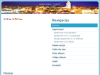 Frontpage screenshot for site: Pakoštane apartmani Tonći (http://www.apartmani-tonci.com)