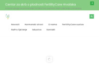 Frontpage screenshot for site: (http://www.fertilitycare.hr)