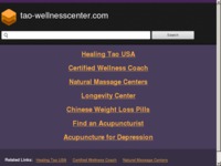 Frontpage screenshot for site: (http://www.tao-wellnesscenter.com)
