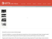 Frontpage screenshot for site: Asta Zagreb (http://www.asta-zagreb.hr)