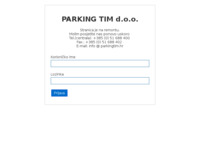 Frontpage screenshot for site: Parking tim d.o.o. (http://www.parkingtim.hr)