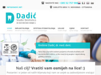 Frontpage screenshot for site: Stomatološka ordinacija - Studio Dentistico, dr. Krešimir Dadić, Novigrad (http://www.studiodentistico.hr)