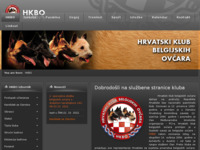 Frontpage screenshot for site: Hrvatski Klub Belgijskih Ovčara (http://www.hkbo.hr)