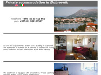 Frontpage screenshot for site: Apartman Babarović, Dubrovnik (http://free-du.htnet.hr/babarovic/)