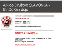 Frontpage screenshot for site: Aikido Društvo Slavonija - BinDoKan dojo (http://aikido-slavonija.blog.hr)