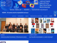 Frontpage screenshot for site: Hrvatsko društvo katoličkih novinara - HDKN (http://www.hdkn.hr)