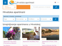 Frontpage screenshot for site: Hrvatska apartmani (http://www.hrvatskaapartmani.hr)