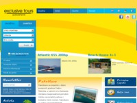 Frontpage screenshot for site: (http://www.exclusivetours.hr/)