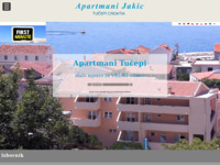 Frontpage screenshot for site: (http://www.apartmanitucepi.com/)
