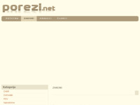 Frontpage screenshot for site: (http://porezi.net)