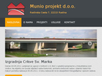 Frontpage screenshot for site: Munio projekt d.o.o. - za građenje (http://www.munioprojekt.hr)