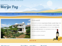 Frontpage screenshot for site: Apartmani Marija Pag - Apartmani Pag - otok Pag, Hrvatska (http://www.marijapag.com/)