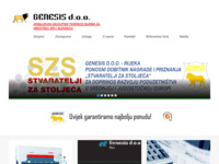 Frontpage screenshot for site: (http://www.genesis.hr/)