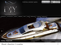 Frontpage screenshot for site: (http://www.dream-journey-yachting.com)