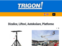 Frontpage screenshot for site: (http://trigon-dizalotehnika.hr/)