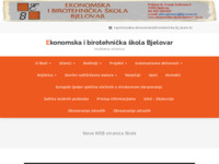 Frontpage screenshot for site: Ekonomska i birotehnička škola Bjelovar (http://www.ekonomska-skola-bjelovar.biz.hr/)