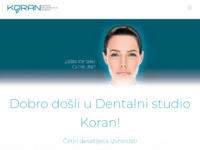 Frontpage screenshot for site: Privatna stomatološka ordinacija dr. Koran (http://www.dr-koran-dentist.com)