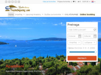 Frontpage screenshot for site: Smještaj Hrvatska (http://www.trazimsmjestaj.com/hr)
