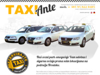 Frontpage screenshot for site: Taxi služba Ante iz Zadra - prijevoz putnika i taxi transferi u Hrvatskoj (http://www.taxiservice-zadar.com)