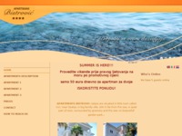 Frontpage screenshot for site: (http://www.apartmani-bistrovici.hr)