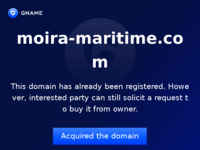 Frontpage screenshot for site: (http://www.moira-maritime.com/)