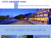 Frontpage screenshot for site: (http://www.hotel-saudade.hr)