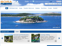 Frontpage screenshot for site: Bora Tours - Travel Croatia - putnička agencija, Zadar (http://www.boratours.hr)