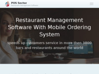 Frontpage screenshot for site: POS Sector - Program za ugostiteljstvo (http://www.possector.com)