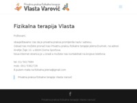 Frontpage screenshot for site: Privatna praksa fizikalne terapije Vlasta Varović (http://www.fizikalna-vlasta.hr)