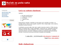Frontpage screenshot for site: Ručak za pola sata (http://rucakzapolasata.wordpress.com)