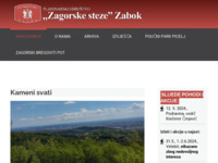 Frontpage screenshot for site: PD Zagorske steze Zabok (http://www.pd-zagorske-steze.hr)